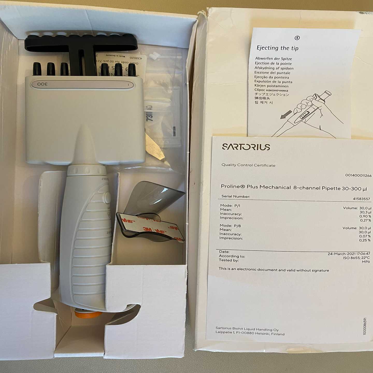 询价~赛多利斯手动多道移液器，排枪 proline plus，8道