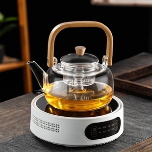 罐罐茶煮茶器玻璃茶壶泡茶家用围炉煮茶电炉静音 电陶炉煮茶新款