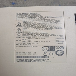 120AA0ASGDV SGDH 10AE驅(qū)動器SGD7S 330A00B202SGD7S 750J21A