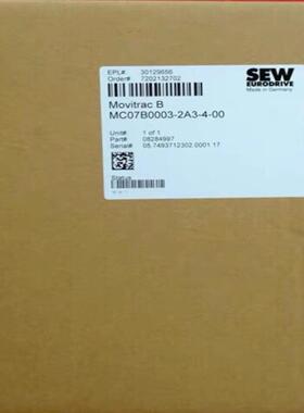 Sew MC07B0003-2A3-4-00 赛威变频器【卡奥电子】