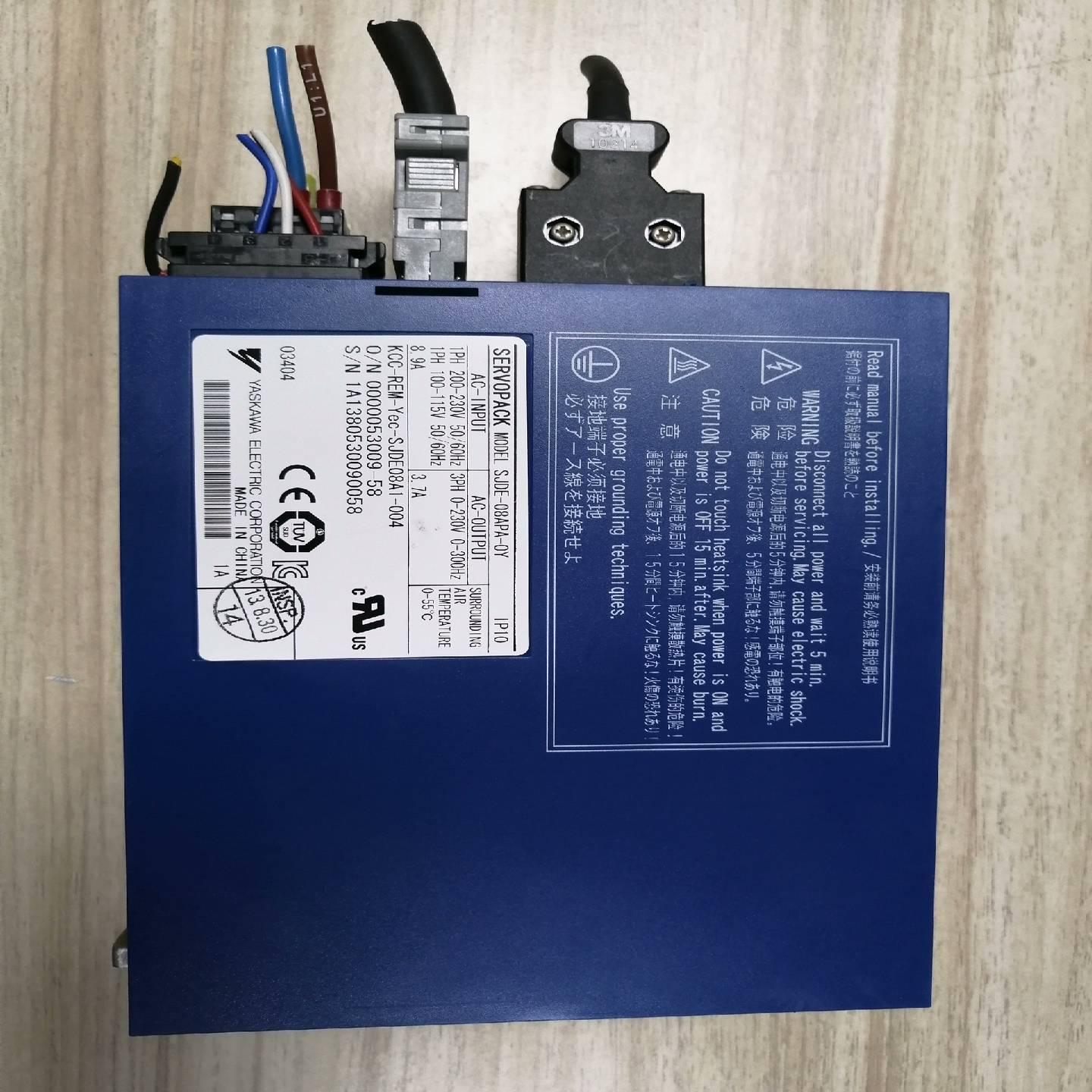 YASKAWA安川伺服驱动器SJDE-08APA-0Y--议价商品