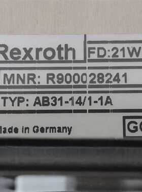 R900028241 AB31-14/1-1A力士乐调温器(德峰商行）