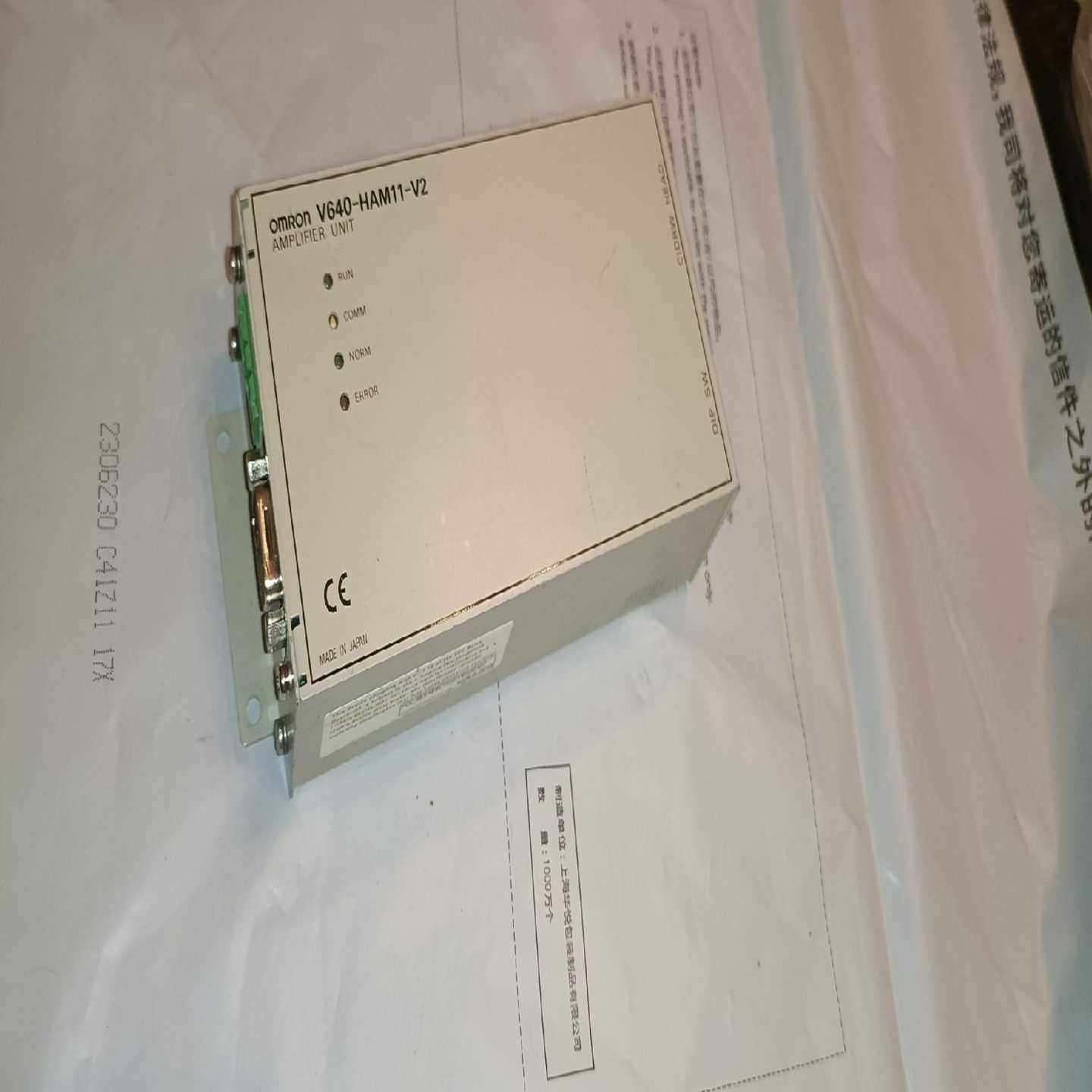 V640-HAM11-V2欧姆龙放大器 已上电，RUN运行灯~议价