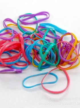 耐高温100彩色胶圈TPE橡皮筋橡筋圈丈巾圈丈根发圈