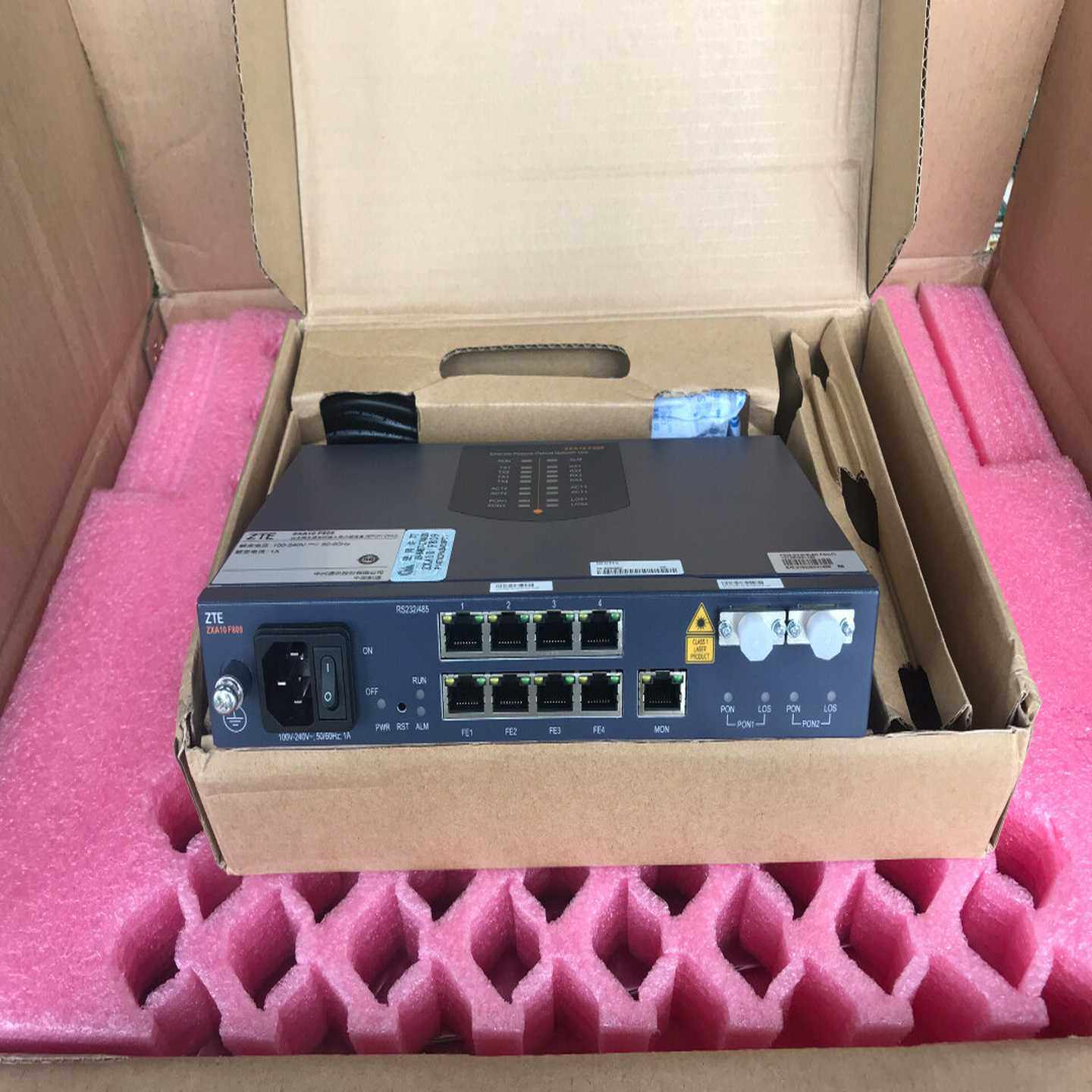 中兴F809 交流电源 工业级电力EPON ONU