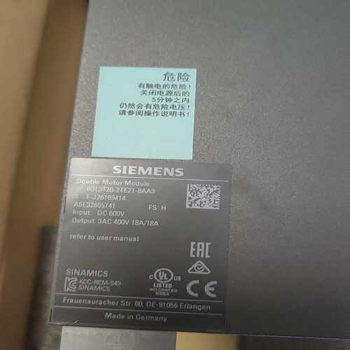 6SL3120-2TE21-8AA3裸机，成色如图，功~询价