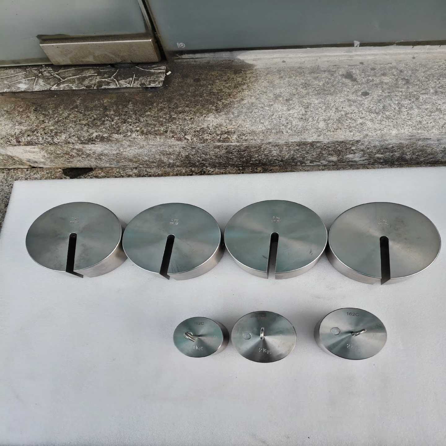 议价~INSTRON 斯特朗 增砣砝码C型增坨法码标准砝码5KG圆