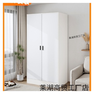 小户型木质挂衣橱简易出租房屋用收纳柜子 衣柜家用卧室2024新爆款