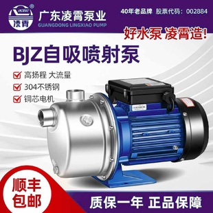 自吸泵家用全自动增压抽井水水泵220V 凌霄BJZ不锈钢射流式 380V