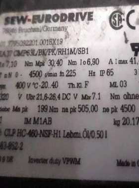 SEW伺服电机KA37  CMP63L/BK/PK/RH1M~询价