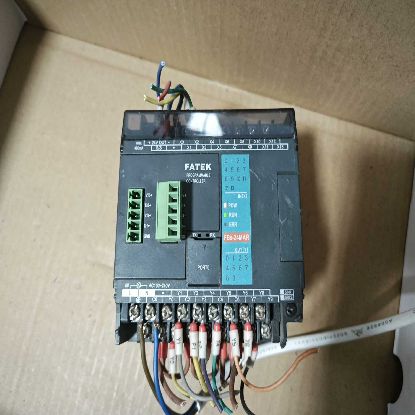 FATEK 永宏 PLC FBS-24MAR2-AC，实物拍一议价商品