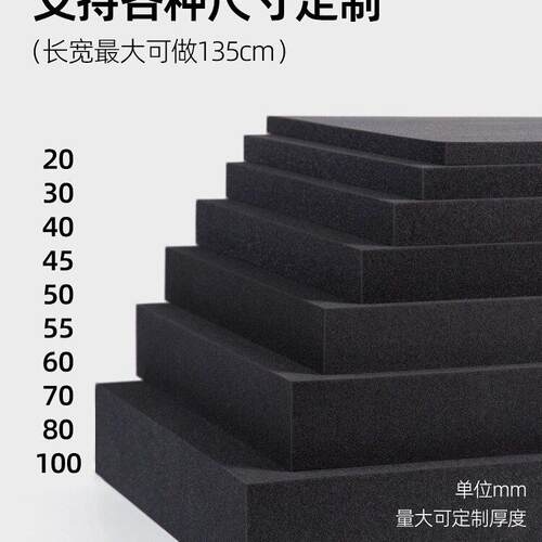 手撕格子海绵防震箱内衬包装填充绵相机网格棉礼盒密度