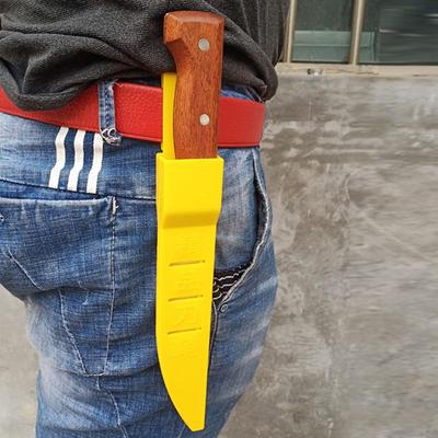 剔骨刀鞘黄色塑料刀套肉联厂屠宰刀割肉刀便携保护套刀具收纳刀库