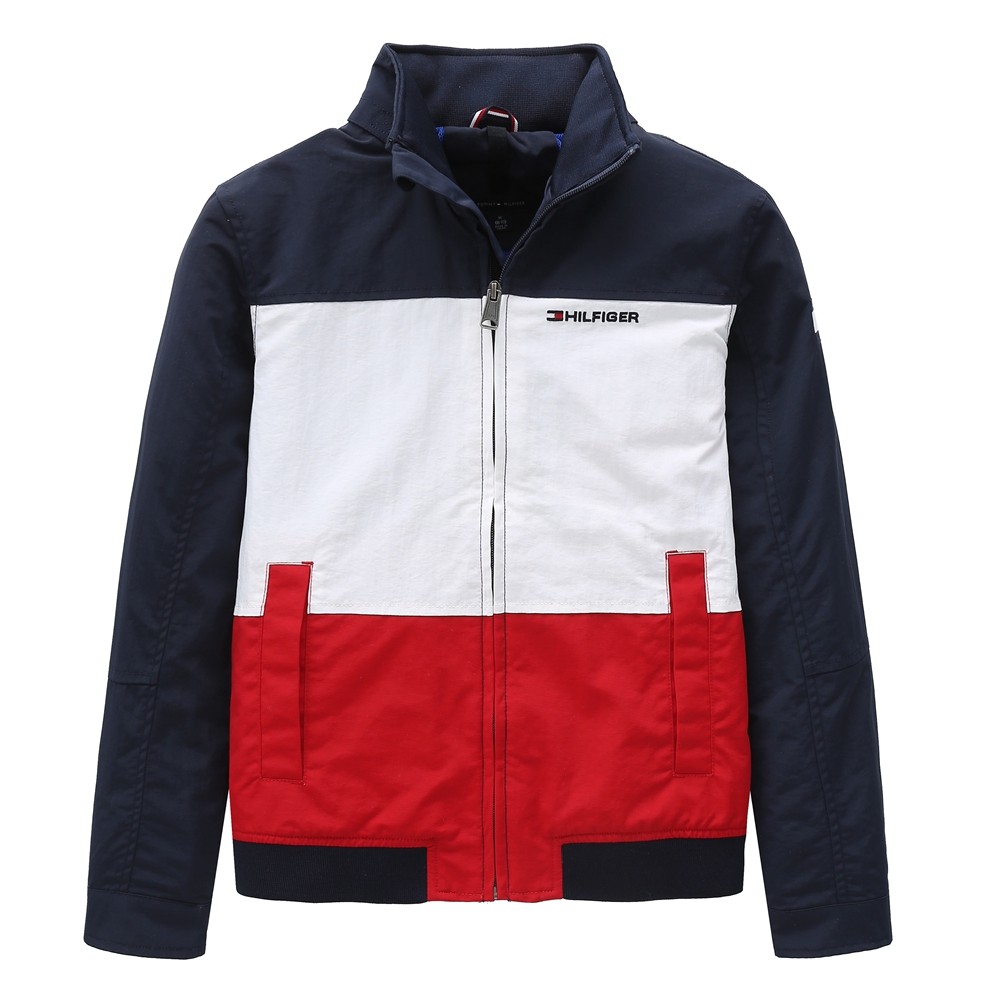 thumbnail for Trendy Boys' Casual Jacket, Youth Stand-Collar Windproof Coat, Stylish Children's Outdoor Waterproof Windbreaker