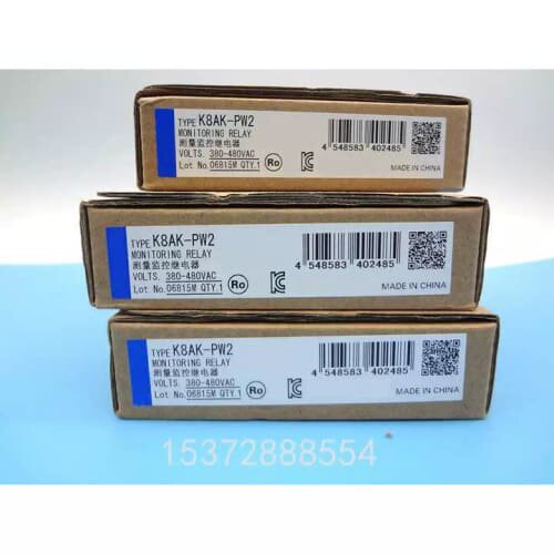 【议价】询价三相不平衡+反相缺相继电器 K8AK-PW2 没拆封 380-48