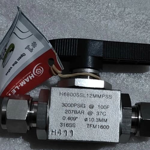 【议价】HAM-LET哈姆球阀 H6800SSL12MMPSS