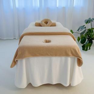 保暖床裙网红韩式 美容院床罩四件套床罩套美容院专用冬季 六件套
