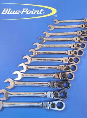 美国蓝点活头棘轮两用扳手双向梅花开口快扳短柄飞扳BOERMF712A