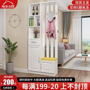 柜一体简约现代入户屏风客厅双面装 进门玄关柜鞋 饰轻奢门厅隔断柜