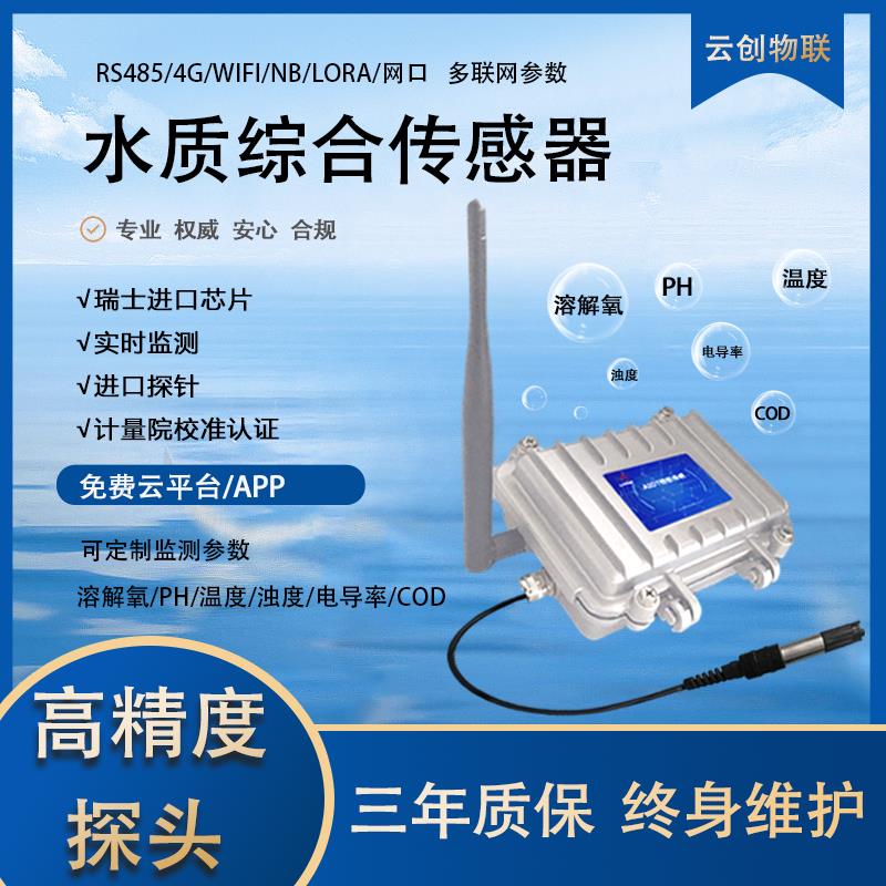 溶解氧工业在线监测仪测量水质监测电导率PH酸碱度电极COD传感器