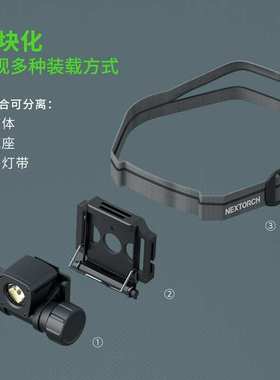 纳丽德NEXTORCH oStar高亮头灯夜间照明灯多功能检修灯便携家用