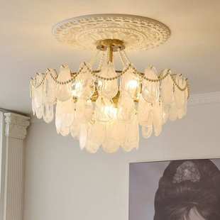 客厅吊灯现代简约大气高端2024新款广东中山灯具法式轻奢大厅主灯