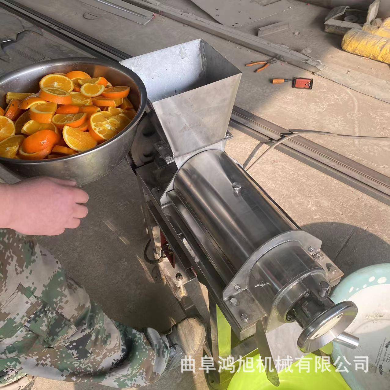 304不锈钢蔬菜压汁机 芒果草莓打浆机器 三相电去皮去籽水果榨汁