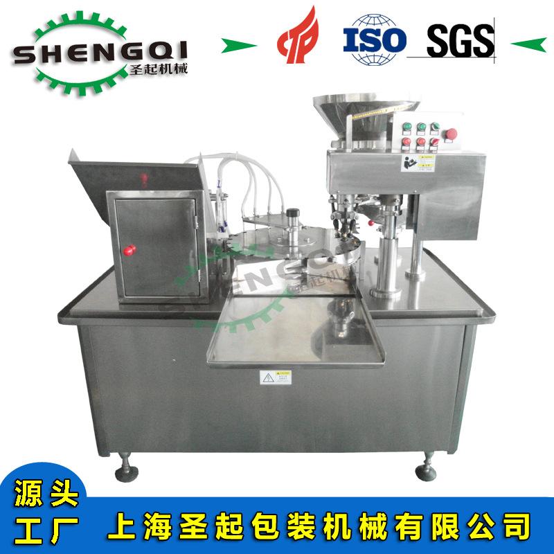 上海圣起全自动10ml益生菌口服液灌装封口机小型小儿感冒灵灌装机