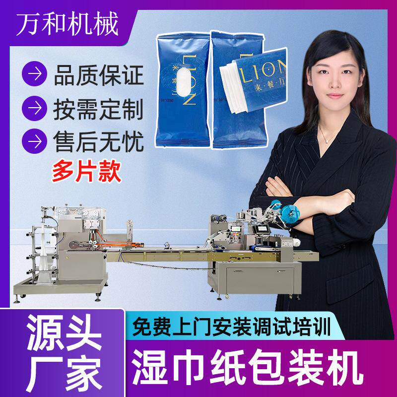 多片湿巾机生产设备一次性酒精湿巾生产线湿厕纸儿童湿巾包装机