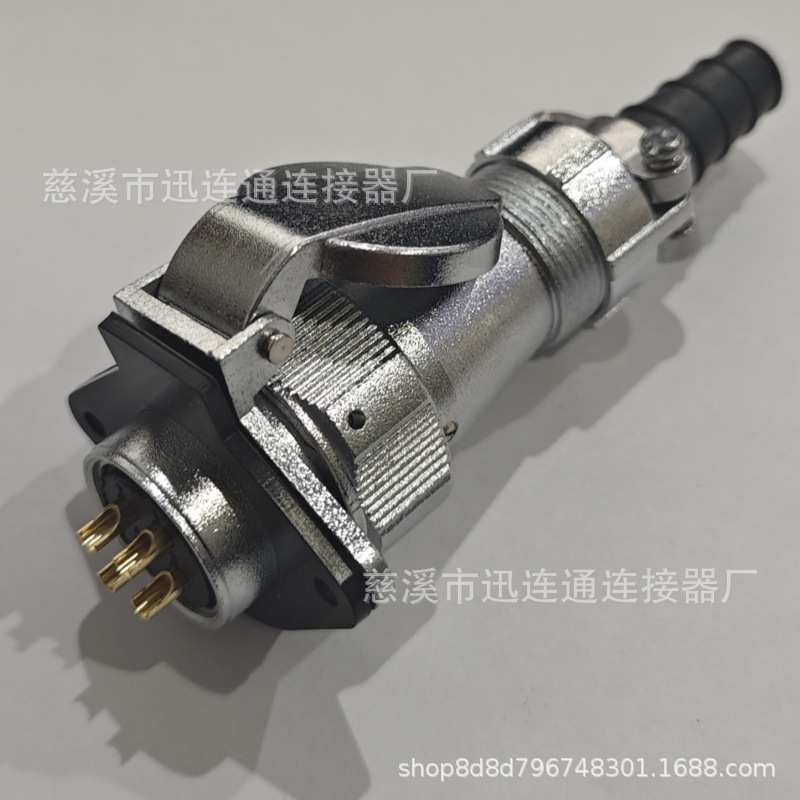 航空插头菱形防水WY24-2芯3芯4芯9芯10芯12芯15芯19芯TI+ZG连接器