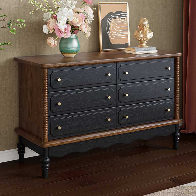 法式实木八斗柜中古客厅卧室小户型六斗抽屉收纳柜美式复古储物柜,电子元器件市场,其它元器件,淘宝优惠券,粉丝福利购,淘宝优惠卷