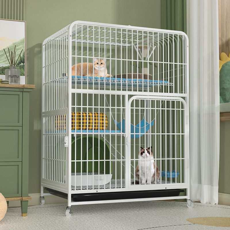 猫笼子家用室内带厕所一体超大自由空间双层别墅猫舍猫屋猫咪笼子