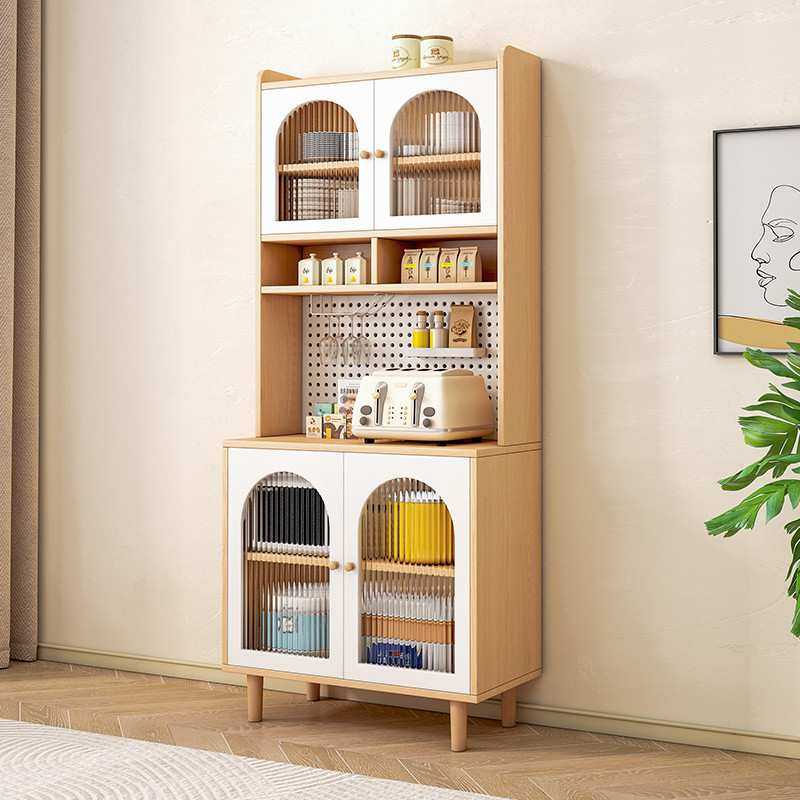 Yla原木奶油风餐边柜靠墙一体厨房客餐厅收纳置物柜多功能储物柜,电子元器件市场,其它元器件,淘宝优惠券,粉丝福利购,淘宝优惠卷