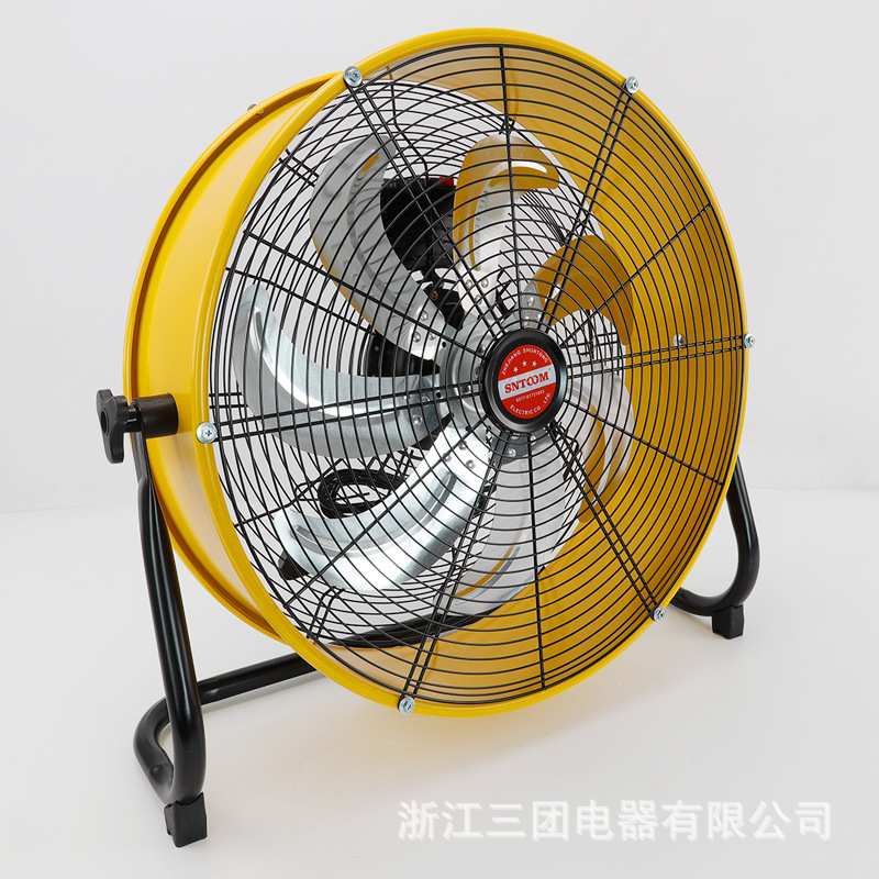 HJ工业桶扇落地扇大风量台式多档可调工厂工地纯铜电机电风扇