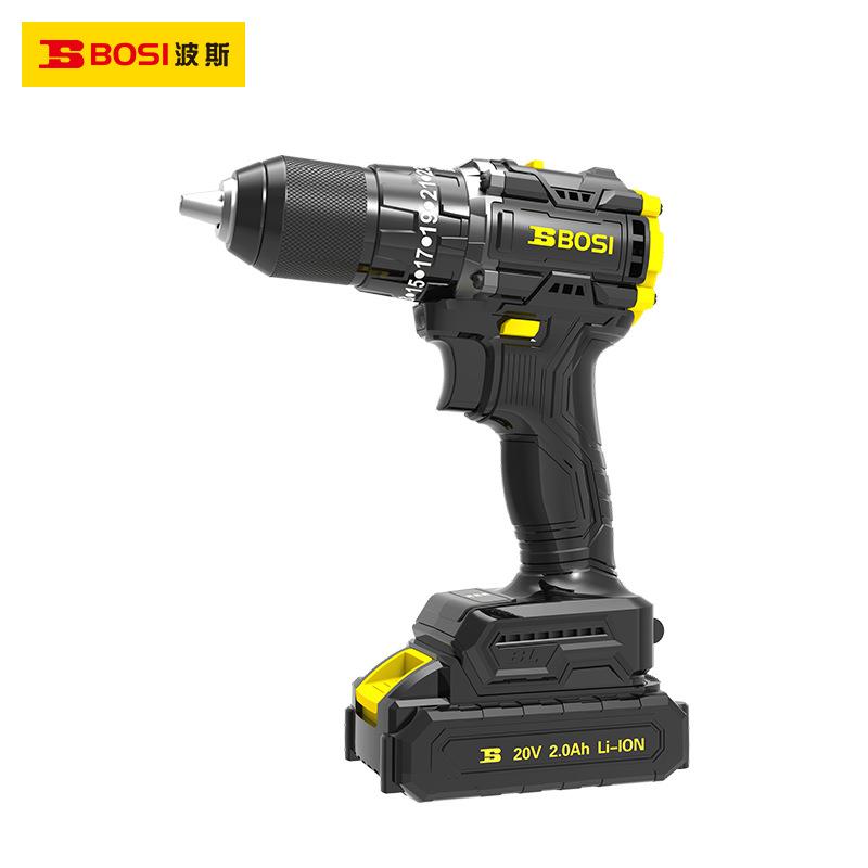 波斯黑武士酷动系列20V无刷冲击锂电钻充电起子机BS665108