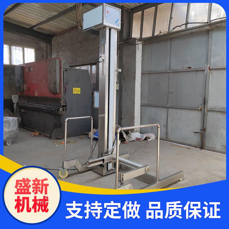 食品厂垂直上料机不锈钢移动式提升机全自动不锈钢物料提升机设备