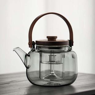 电陶炉套装 玻璃蒸煮茶壶一体内胆大容量煮茶器烧水壶日式 功夫茶具