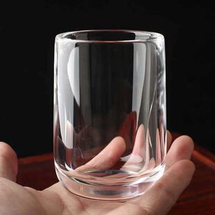 纯手工天然原石打磨大号水晶茶杯主人杯单杯品茗杯水杯茶具