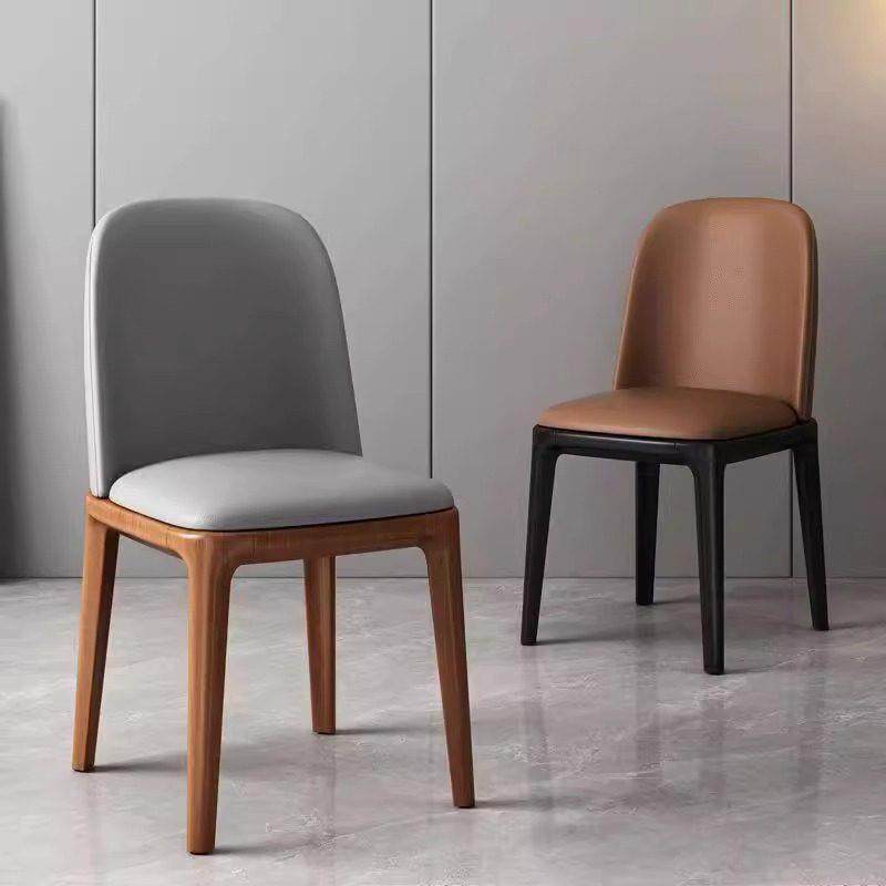 全实木餐椅轻奢餐桌椅子家用凳子靠背椅简约酒店网红饭厅吃饭桌椅