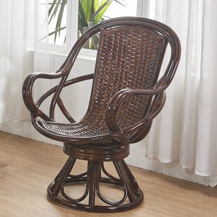印尼真藤藤椅老人腾椅阳台小桌椅茶几滕椅子单人休闲椅靠背椅家用
