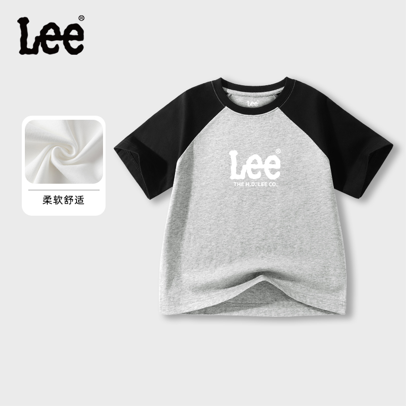lee童装男童短袖T恤夏季新款