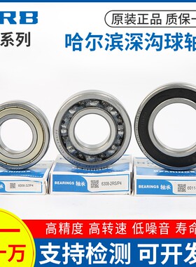 哈尔滨轴承高速电机轴承6300 010203 04 05 - 2Z RS P4深沟球轴承