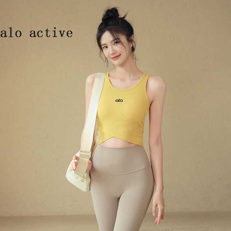 ALOACTIVE防震胸垫瑜伽背心女