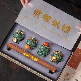 饰品国风年会吉祥物摆件文创招财礼物故宫新年公司 貔貅家居桌面装