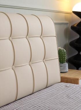 2023新款航空科技皮免洗无床头靠垫塌塌米自粘一米八床上软包靠背