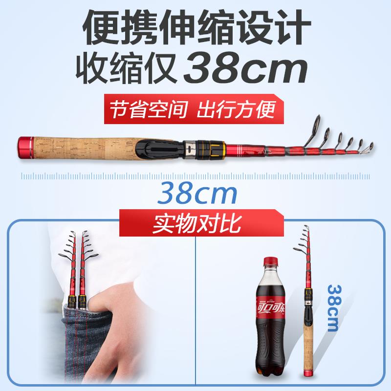 伸缩路滑0085965竿用大导环滑漂专202新便携纺车远投收缩振出式款