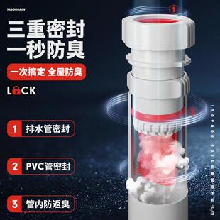 下水道防返臭洗菜盆50三通排水管密封塞神器厨房下水管防臭堵口器