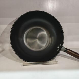 炊大皇炒锅家用炒锅爆炒平底老式铁锅精铁轻便瓦斯竈电磁炉通用