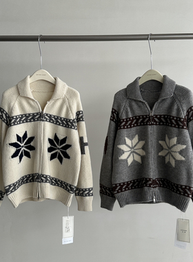 BEFORE SUNSET 日落-2025冬上新北极绒提花气质百搭保暖毛衣