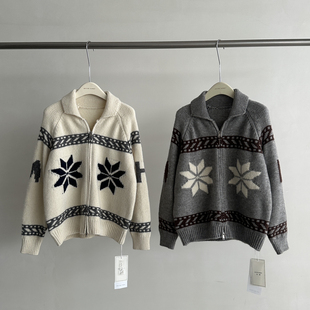 2025冬上新北极绒提花气质百搭保暖毛衣 日落 BEFORE SUNSET